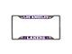 License Plate Frame with Los Angeles Lakers Logo; Chrome (Universal; Some Adaptation May Be Required)