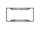 License Plate Frame with Michigan State University Logo; Chrome (Universal; Some Adaptation May Be Required)