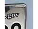 License Plate Frame with Michigan State University Logo; Chrome (Universal; Some Adaptation May Be Required)