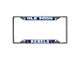 License Plate Frame with Ole Miss Logo; Navy (Universal; Some Adaptation May Be Required)