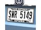 License Plate Frame with San Antonio Spurs Logo; Chrome (Universal; Some Adaptation May Be Required)