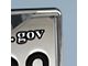 License Plate Frame with University of Missouri Logo; Chrome (Universal; Some Adaptation May Be Required)