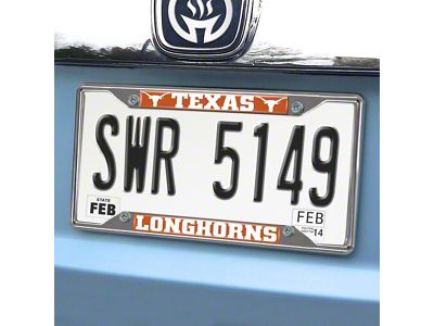License Plate Frame with University of Texas Logo (Universal; Some Adaptation May Be Required)
