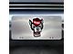 License Plate with NC State University Logo; Stainless Steel (Universal; Some Adaptation May Be Required)