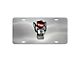 License Plate with NC State University Logo; Stainless Steel (Universal; Some Adaptation May Be Required)