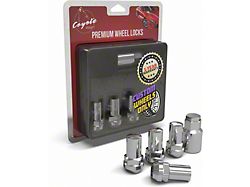 Locks with Key for Chrome Acorn Lug Nuts; 14mm x 1.5 (21-26 Mustang Mach-E)