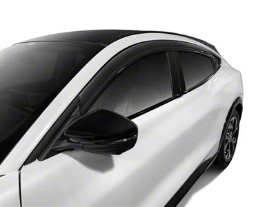 Low Profile Ventvisor Window Deflectors; Front and Rear; Dark Smoke (21-25 Mustang Mach-E)