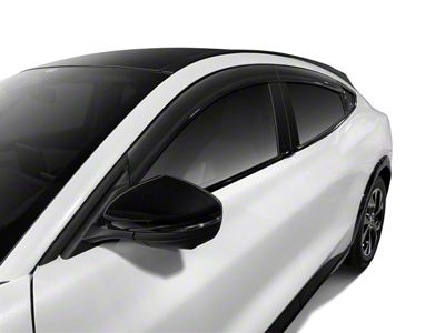 Low Profile Ventvisor Window Deflectors; Front and Rear; Dark Smoke (21-24 Mustang Mach-E)