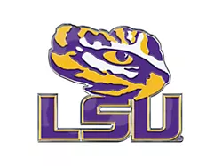LSU Embossed Emblem; Purple and Yellow (Universal; Some Adaptation May Be Required)