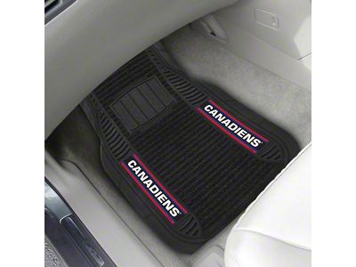 Molded Front Floor Mats with Montreal Canadiens Logo (Universal; Some Adaptation May Be Required)