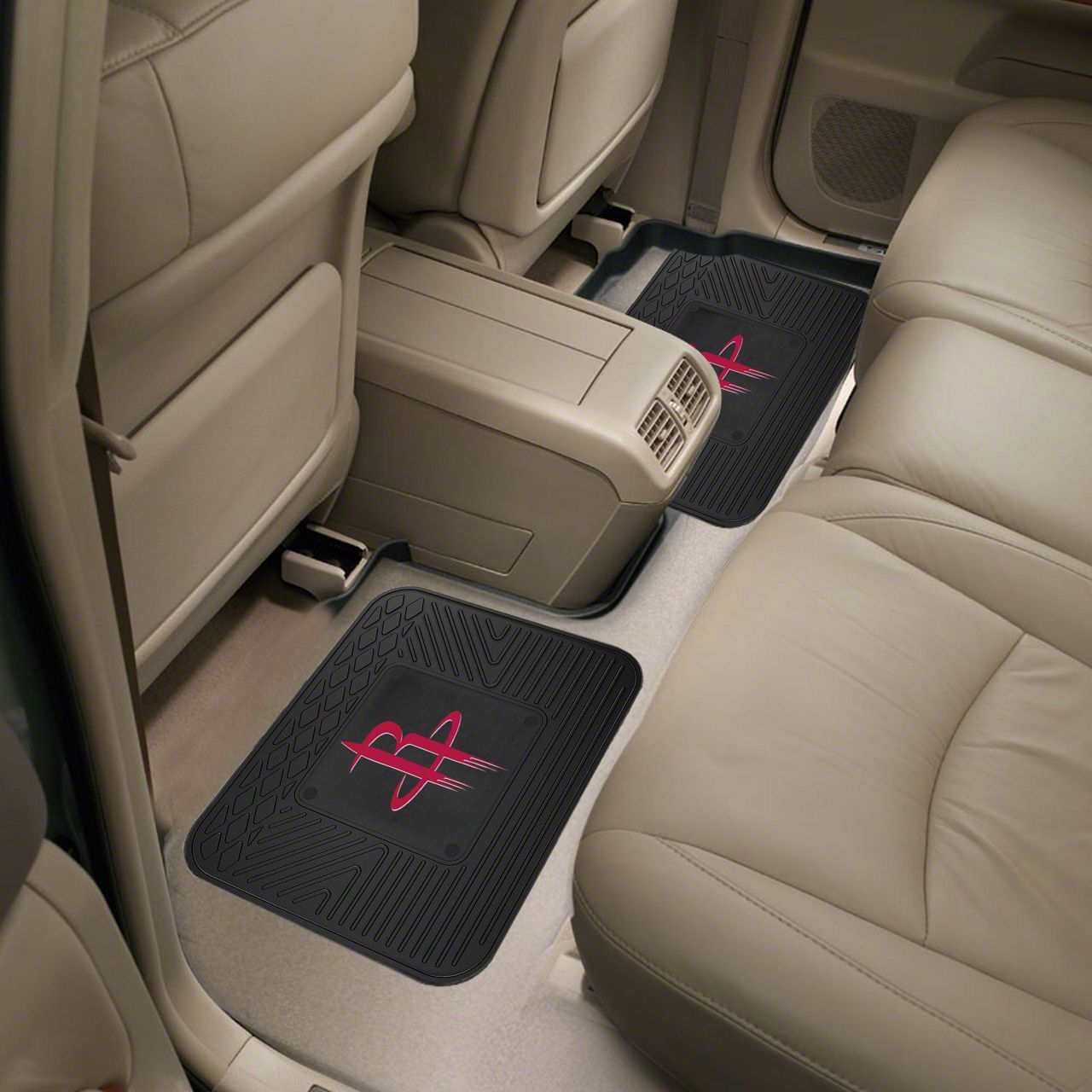 Mach-E Molded Rear Floor Mats with Houston Rockets Logo (Universal ...