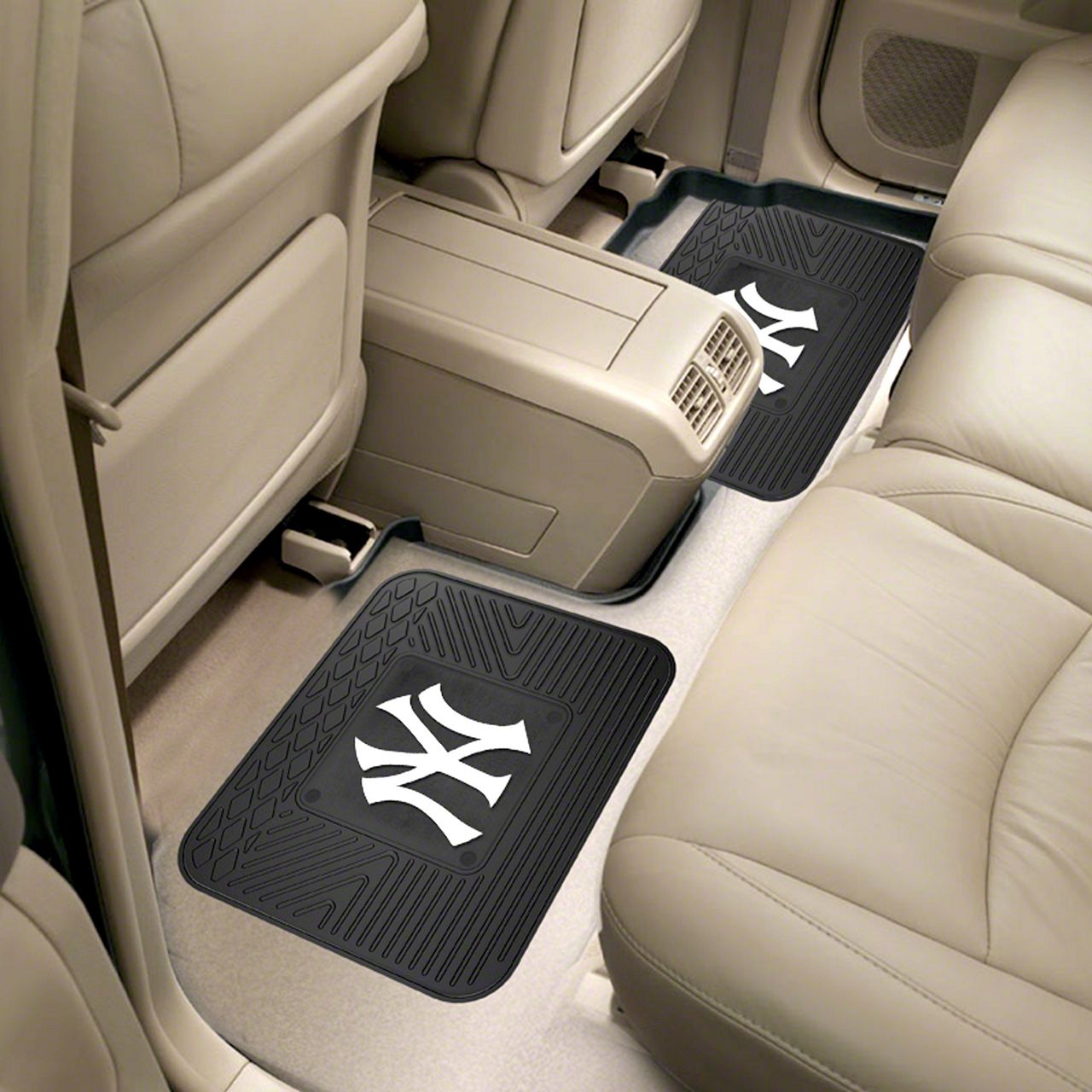 Molded Rear Floor Mats with New York Yankees Logo (Universal; Some  Adaptation May Be Required) - Main Image
