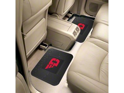 Molded Rear Floor Mats with University of Dayton Logo (Universal; Some Adaptation May Be Required)