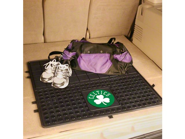 Molded Trunk Mat with Boston Celtics Logo (Universal; Some Adaptation May Be Required)
