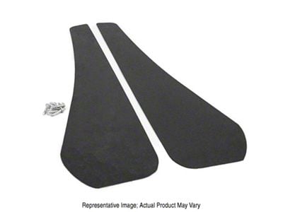 Mud Flaps; Front; Dry Carbon Fiber Vinyl (21-25 Mustang Mach-E)