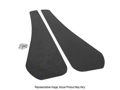 Mud Flaps; Front; Dry Carbon Fiber Vinyl (21-24 Mustang Mach-E)