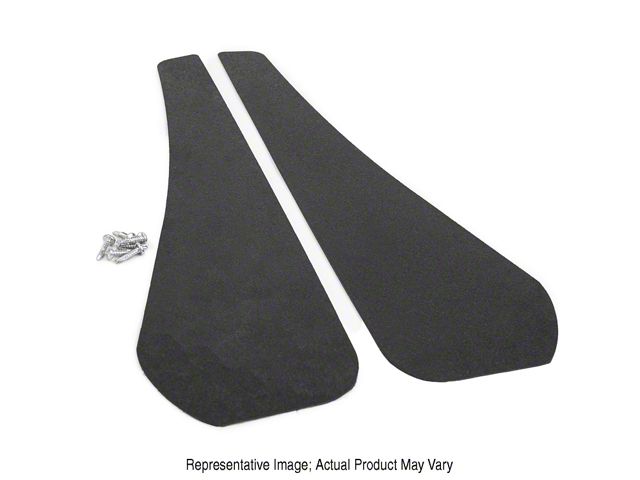 Mud Flaps; Front; Forged Carbon Fiber Vinyl (21-23 Mustang Mach-E)