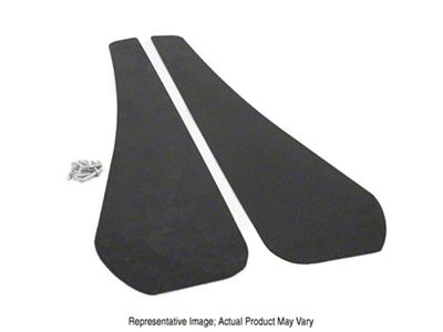 Mud Flaps; Front; Forged Carbon Fiber Vinyl (21-24 Mustang Mach-E)
