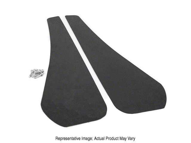 Mud Flaps; Front; Gloss Carbon Fiber Vinyl (21-24 Mustang Mach-E)