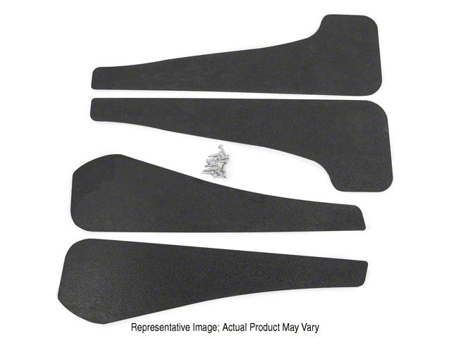 Mud Flaps; Front and Rear; Carbon Flash Metallic Vinyl (21-23 Mustang Mach-E)