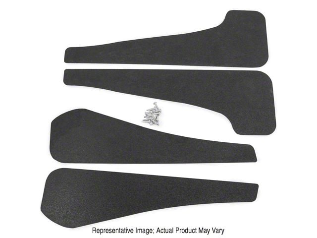 Mud Flaps; Front and Rear; Dry Carbon Fiber Vinyl (21-23 Mustang Mach-E)