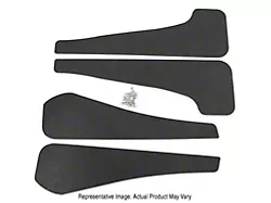 Mud Flaps; Front and Rear; Gloss Black Vinyl (21-24 Mustang Mach-E)