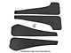 Mud Flaps; Front and Rear; Gloss Carbon Fiber Vinyl (21-24 Mustang Mach-E)
