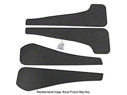 Mud Flaps; Front and Rear; Matte Black Vinyl (21-25 Mustang Mach-E)