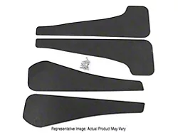 Mud Flaps; Front and Rear; Matte Black Vinyl (21-24 Mustang Mach-E)