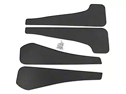 Mud Flaps; Front and Rear; Textured Black (21-24 Mustang Mach-E)