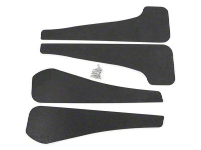 Mud Flaps; Front and Rear; Textured Black (21-24 Mustang Mach-E)