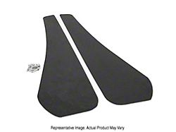 Mud Flaps; Front; Satin Black Vinyl (21-25 Mustang Mach-E)