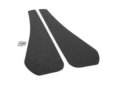 Mud Flaps; Front; Textured Black (21-24 Mustang Mach-E)