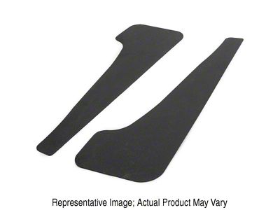 Mud Flaps; Rear; Dry Carbon Fiber Vinyl (21-24 Mustang Mach-E)