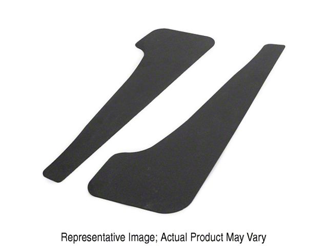 Mud Flaps; Rear; Forged Carbon Fiber Vinyl (21-24 Mustang Mach-E)