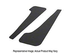 Mud Flaps; Rear; Gloss Black Vinyl (21-24 Mustang Mach-E)