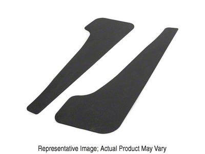 Mud Flaps; Rear; Matte Black Vinyl (21-25 Mustang Mach-E)