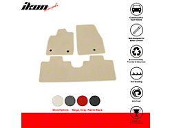 Nylon Carpet Front and Rear Floor Mats; Beige (21-26 Mustang Mach-E)