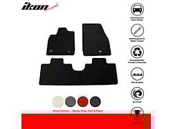 Nylon Carpet Front and Rear Floor Mats; Black (21-26 Mustang Mach-E)