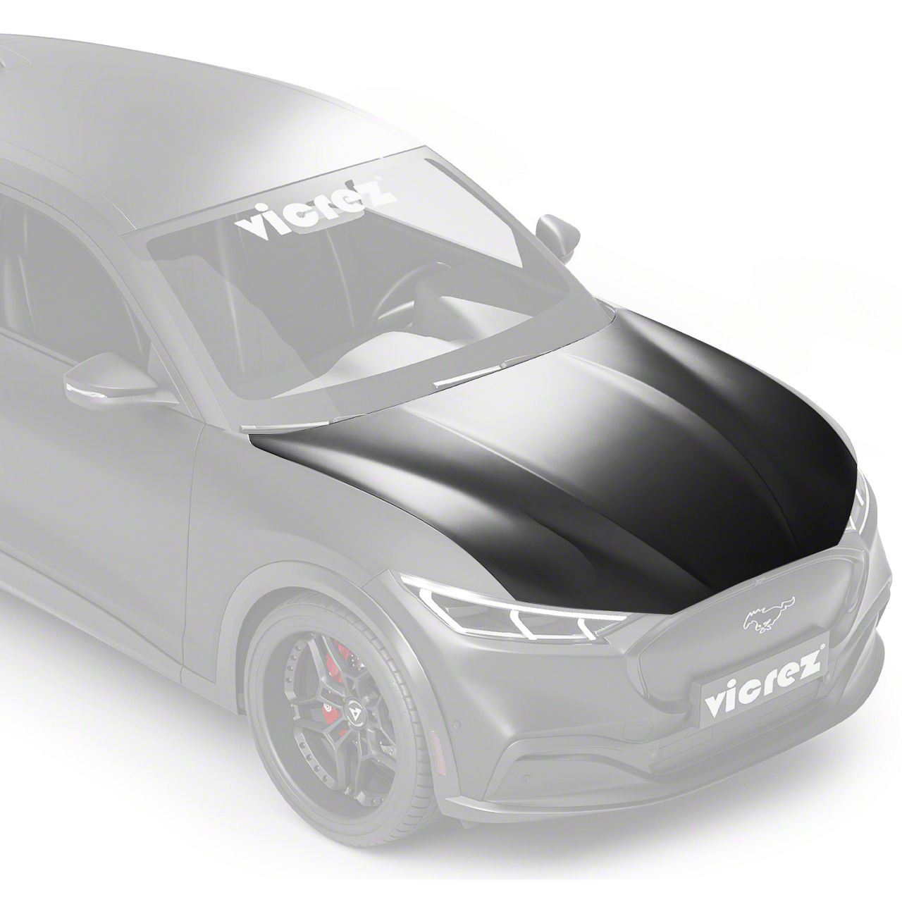 Mach-E Replacement Hood; Unpainted (21-26 Mustang Mach-E