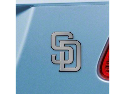 San Diego Padres Emblem; Chrome (Universal; Some Adaptation May Be Required)