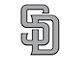 San Diego Padres Emblem; Chrome (Universal; Some Adaptation May Be Required)