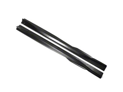 Side Skirts; Matte Black (21-24 Mustang Mach-E)