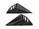 Side Window Louver Scoops; Gloss Black (21-24 Mustang Mach-E)