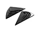 Side Window Louver Scoops; Gloss Black (21-24 Mustang Mach-E)