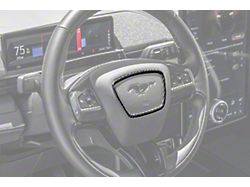 Steering Wheel Trim; Carbon Fiber (21-26 Mustang Mach-E)