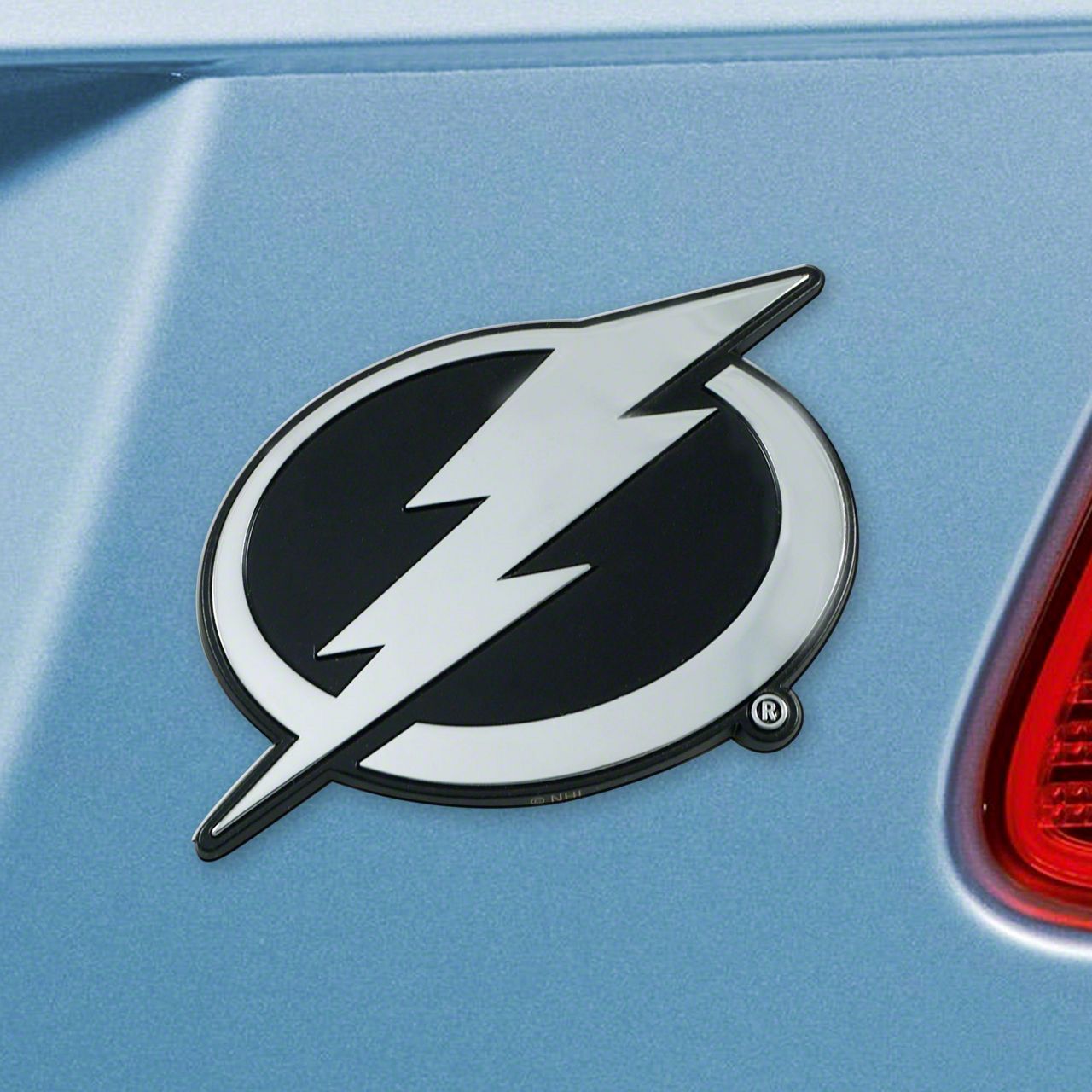 MachE Tampa Bay Lightning Emblem; Chrome (Universal; Some Adaptation