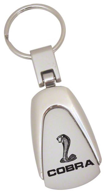 Mach-E Teardrop Style Key Chain with Cobra Logo - Free Shipping