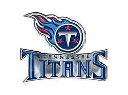 Tennessee Titans Embossed Emblem; Blue and Red (Universal; Some Adaptation May Be Required)