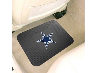 Utility Mat with Dallas Cowboys Logo; Black (Universal; Some Adaptation May Be Required)